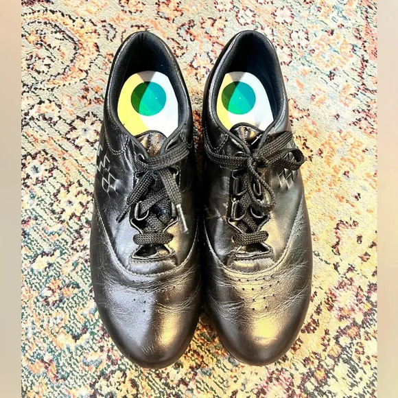 FINAL PRICE DROP Ladies Sas Black Leather Shoes - Picture 1 of 6